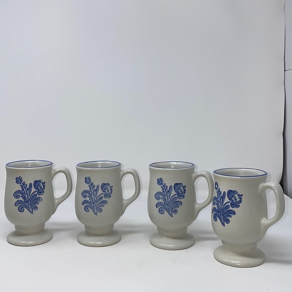 VINTAGE PFALTZGRAFF‎ YORKTOWNE STONEWARE FOOTED/PEDESTAL COFFEE MUG/CUP - Picture 1 of 7